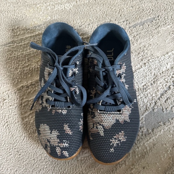 NOBULL Court Trainer Sneakers shoes Superfabric Blue floral CrossFit woman’s 6 - Picture 7 of 10